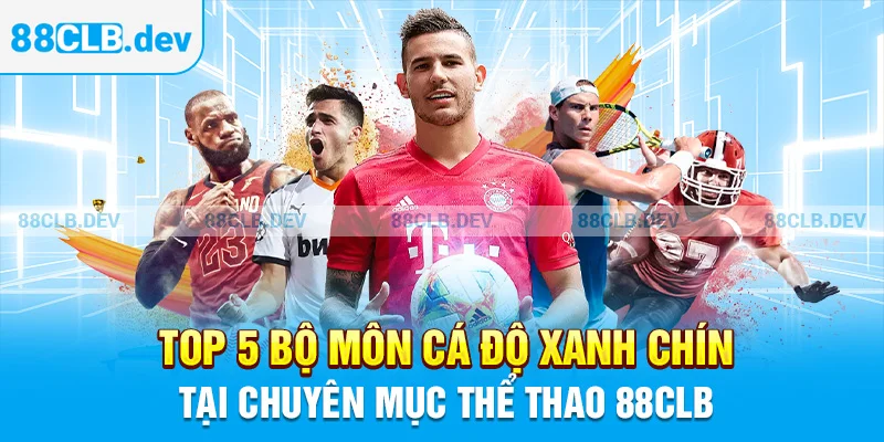 Top 5 bộ môn cá độ xanh chín tại chuyên mục thể thao 88CLB